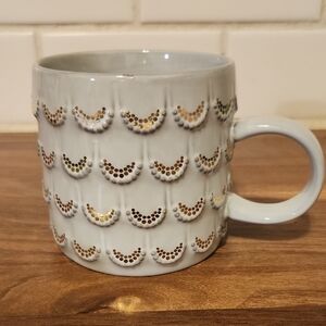 Starbucks Anniversary 2016 Mermaid Siren Tail Scales Mug Blue Grey Gold